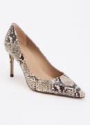 L.K.Bennett New Floret pump van leer met slangenprint