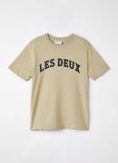 Les Deux Brady Western T-shirt met flock logoprint