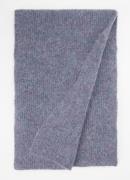 River Woods Ribgebreide sjaal in alpaca wolblend 30 x 225 cm
