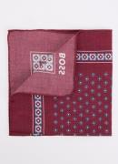 BOSS C-Pocket sjaal met print 32 x 32 cm