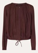 OPUS Faluna blouse met ronde hals