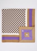 Benetton Sjaal met paisley dessin 90 x 90 cm