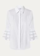 Joseph Ribkoff Blouse met kraag en trompetmouwen