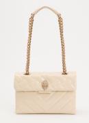 Kurt Geiger Pimlico schoudertas van lakleer met quilt patroon