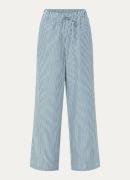 French Connection Cambria high waist wide fit pantalon met streepprint