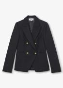 Reiss Gigi double-breasted blazer in wolblend met steekzakken