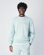 Sweater met ronde hals en groot geborduurd logo