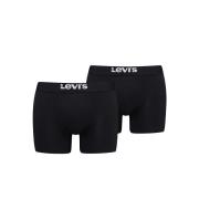 Set van 2 effen zwarte boxershorts