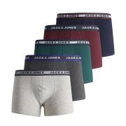 Set van 5 effen boxershorts