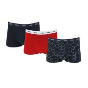 Set van 3 boxershorts, 2 effen + 1 bedrukt