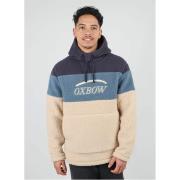 Driekleurige hoodie, sherpa effect