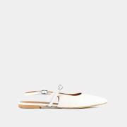 Ballerina's slingback in leer Dura