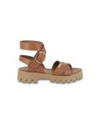 Leren sandalen met dikke zool Tiana