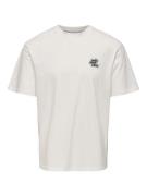 Los T-shirt met ronde hals