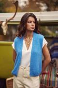 Mouwloos gebreid V-hals vest MARVIA