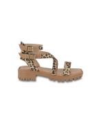 Leren sandalen met lage hak Hursulapo