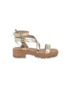 Leren sandalen met lage hak Hursula