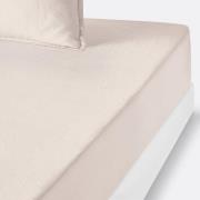 Hoeslaken in gewassen linnen, omslag 35 cm, Linot