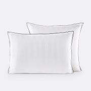 Kussensloop in gewassen satijnkatoen, Victor, gestreept