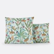 Kussensloop in perkalkatoen, Eden Flower