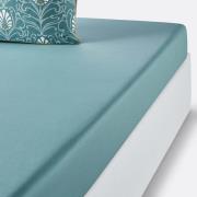 Hoeslaken in bedrukt perkal Poetic Cottage