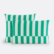 Kussensloop 50% gerecycled katoen, Tabaka groen