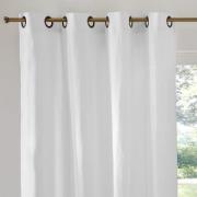 Gordijn in gewassen linnen met oogjes Onega