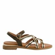 Platte sandalen met meerdere bandjes