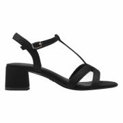 Salomé sandalen met lage hak