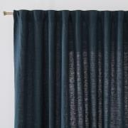 Linnen gordijn afgewerkt met aangerimpeld biesje, Elba