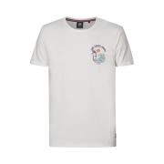 T-shirt met ronde hals en logo