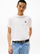 T-shirt met ronde hals logo badge