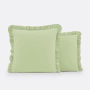 Kussensloop met volant in gewassen katoen, Scenario