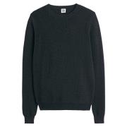 Trui met ronde hals in glanzend tricot