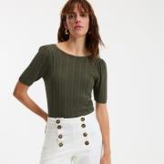 Trui in fijn tricot met ronde hals