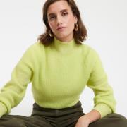 Trui met opstaande kraag in mixed alpaca Signature ARISTIDE
