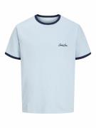 T-shirt met korte mouwen en contrasterende kraag