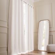 Verduisterend linnen gordijn met oogjes Colin