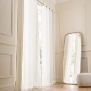 Gordijn in gewassen linnen met oogjes, Private