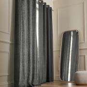 Gordijn in gewassen linnen met oogjes, Private