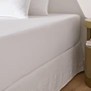 Hoeslaken in katoensatijn, omslag 30 cm, Opale