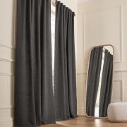 Bouclé gordijn, verborgen patjes, Belvini