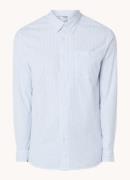 Selected Homme Noos regular fit overhemd met borstzak en streepprint
