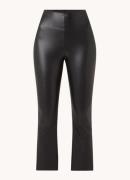 Commando High waist flared fit cropped legging van imitatieleer