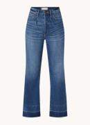 Articles Of Society Soho high waist wide leg cropped jeans met medium ...