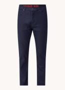 HUGO BOSS Tapered fit jeans met donkere wassing