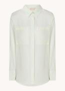 JOSH V Davey semi-transparante blouse met borstzakken