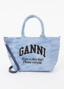Ganni Small Easy shopper met logoborduring