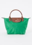 Longchamp Le Pliage Original handtas S met leren details