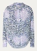 Essentiel Antwerp Blouse met panterprint en pailletten